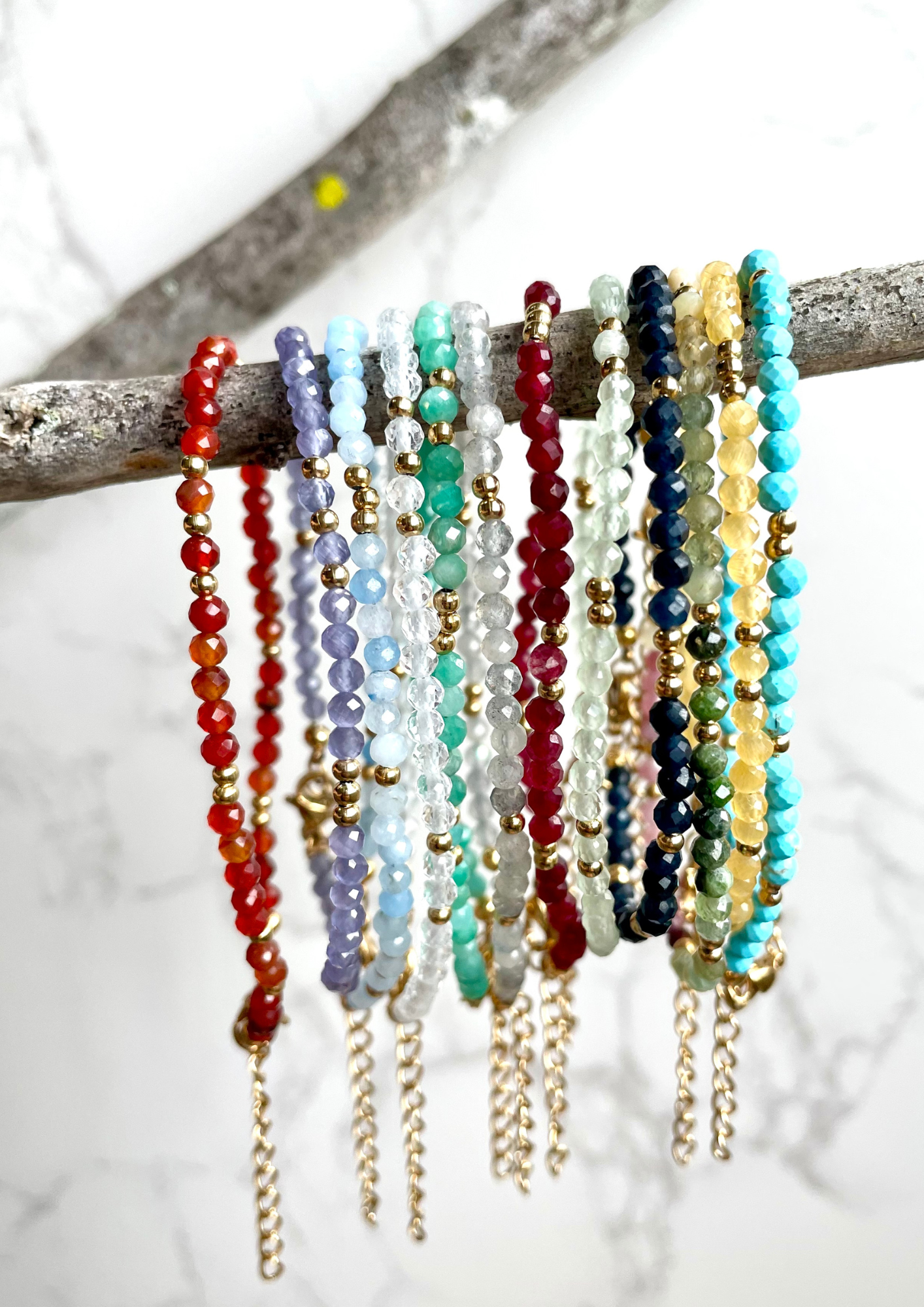 Dainty Birthstone Crystal Bracelets